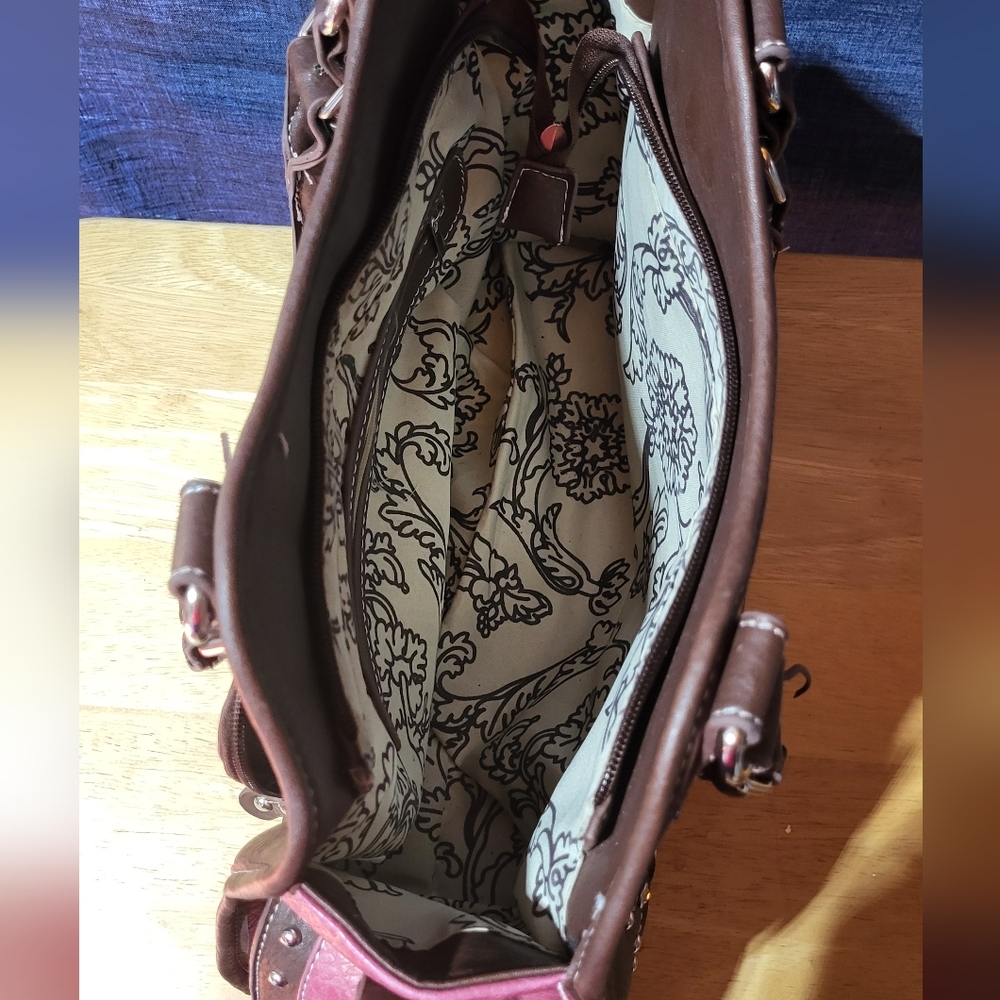 Pink skull Indian western style purse - Picture 5 of 5